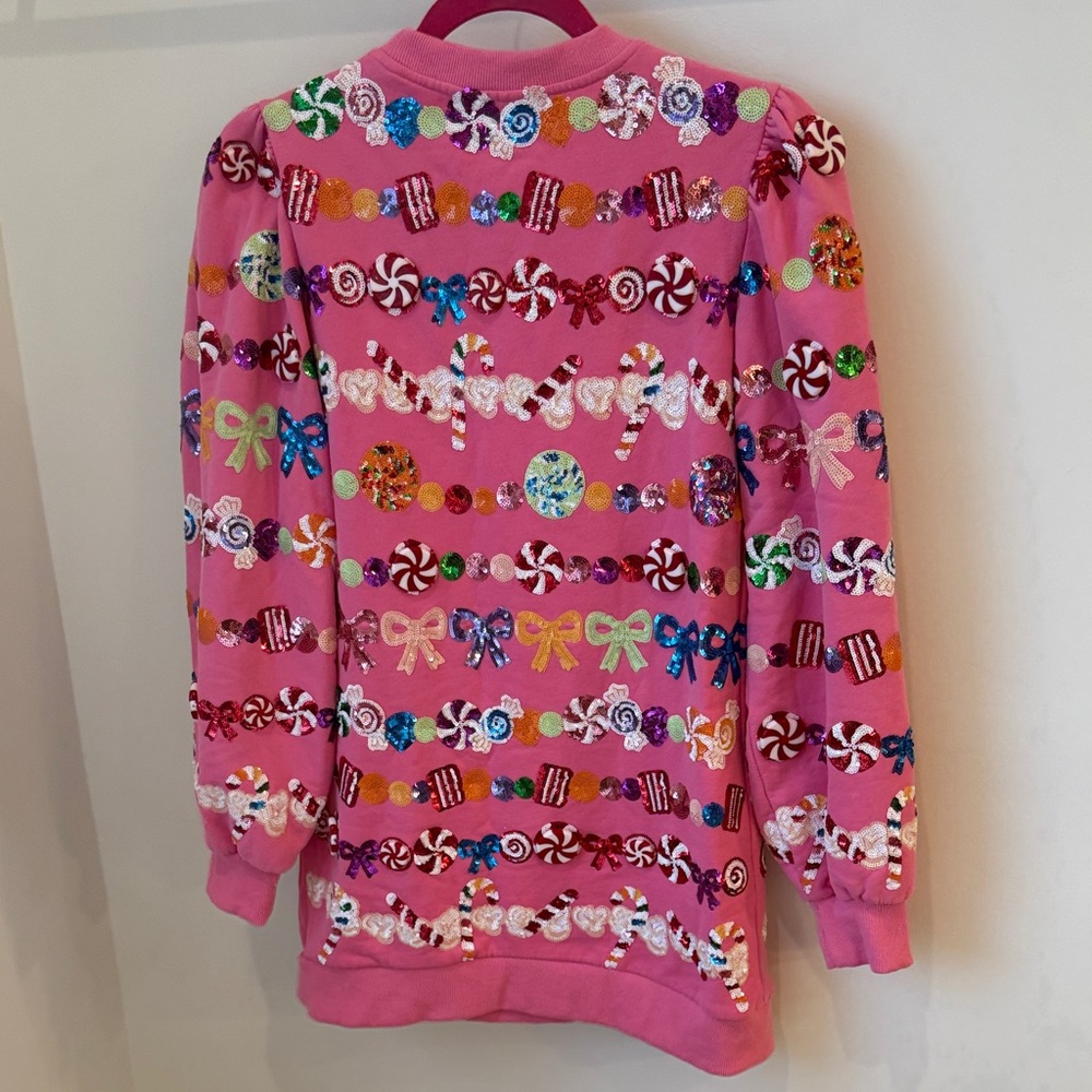 QUEEN OF SPARKLES Candy Pink Sweater - Picture 5 of 7